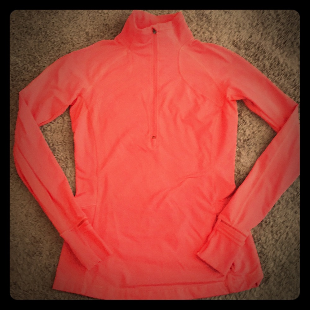 Lululemon workout half-zip long sleeve shirt.